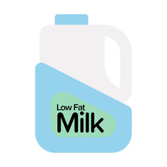 low fat milk icon