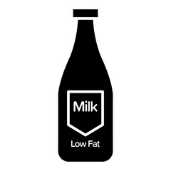 low fat milk icon