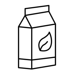 low fat milk icon