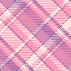 Ethnic texture plaid pattern, stage tartan vector check. Attire fabric seamless textile background in red and misty rose colors.