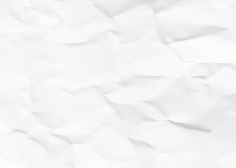 Crumpled piece of paper background on white background