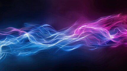 Fototapeta premium Futuristic flowing lines creating a sense of energy