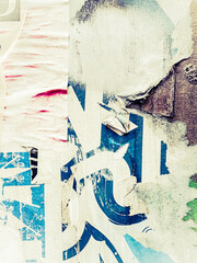 Fototapeta premium Captivating Grunge Textures of Old Posters as Backgrounds
