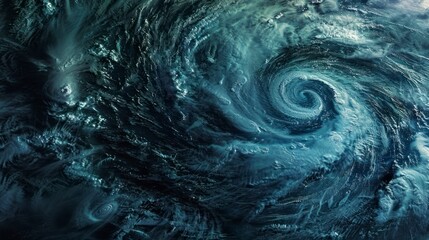 Obraz premium Abstract hurricane storm texture on a black backdrop, minimalist concept art.