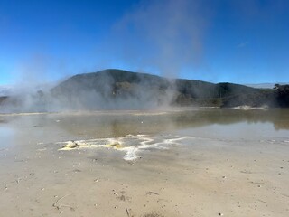 Wai-O-Tapu Thermal Wonderland, Rotorua, North Island of New Zealand
