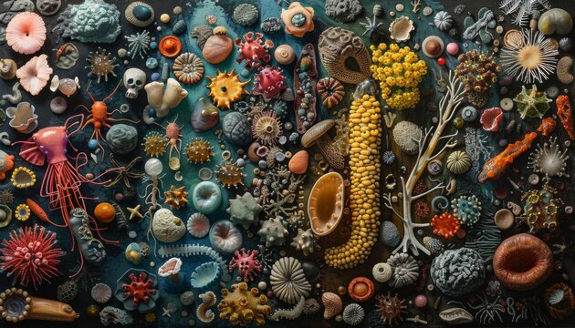 various environmental microbiomes, including soil, ocean, and urban environments, highlighting the diversity and importance of microbes in different ecosystems