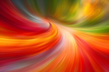 Obraz premium Vibrant Abstract Swirl in Multicolor Tones - Ideal for Digital Art, Backgrounds, and Posters