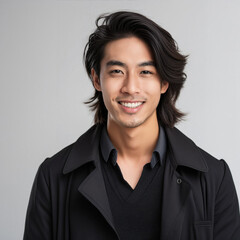 Fototapeta premium Studio Portrait of Young Handsome Man
