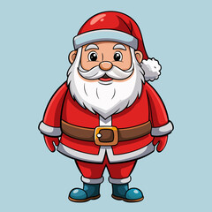 vector illustration of santa