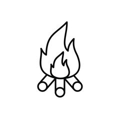 Bonfire vector icon