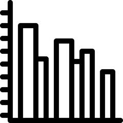graph, bar graph, bar chart, stats, statistics Icon