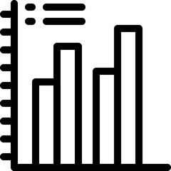 graph, bar chart, analytics, business graph, increase Icon