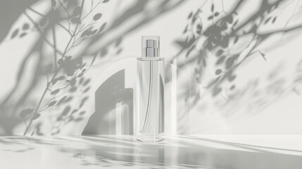 Transparent Perfume Bottle with Shadows