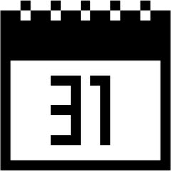 Fototapeta premium Vector Icon Calendar, schedule, time and date, month, date