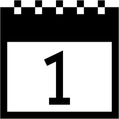 Vector Icon Calendar, schedule, time and date, labour day, labour