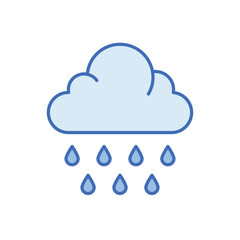 Raining vector icon