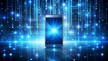 Binary Code Background, Digital Abstract technology background, Cyber abstract background