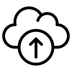 upload, cloud, Cloud Service, networking, information technology Icon