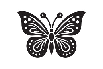 Butterfly Decorative icon vector silhouette illustration