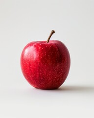Gala Apple, copy space on right side, isolated on white background