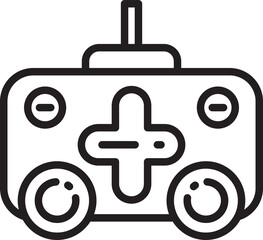 Video Game Joystick Line Icon
