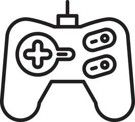 Video Game Joystick Line Icon
