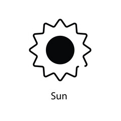 Sun vector icon