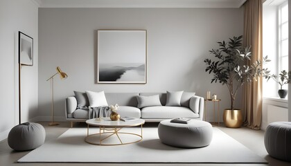 Photo interior modern design room 3d illustration