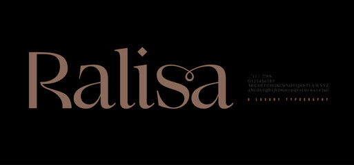 Elegant alphabet letters font brand logo. Typography luxury classic serif fonts decorative wedding vintage retro logos. vector illustration