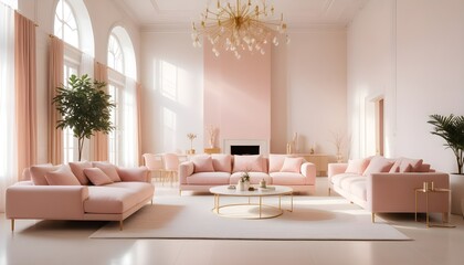 Photo interior modern design room 3d illustration