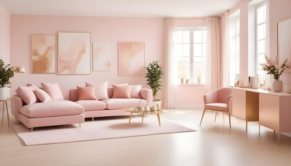 Photo interior modern design room 3d illustration