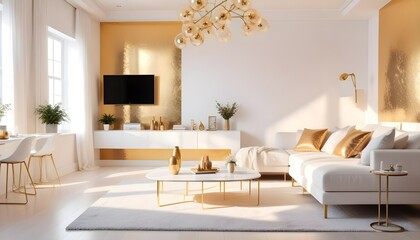 Fototapeta premium Photo interior modern design room 3d illustration