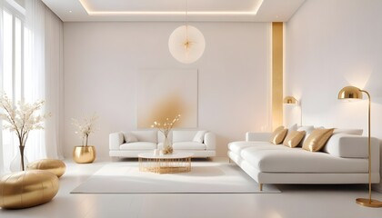 Photo interior modern design room 3d illustration