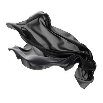 recommend clip art: Black silk cloth flying clip art