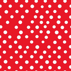 Seamless pattern, tileable polka dot country style print for minimal dotted wallpaper, wrapping paper, scrapbook, fabric and dots product design idea