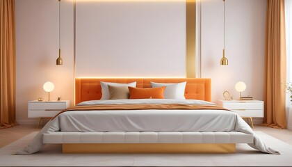 Photo interior modern design room 3d illustration