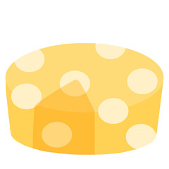 cheese slice on transparent background