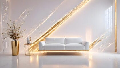 Photo interior modern design room 3d illustration