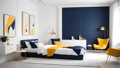 Photo interior modern design room 3d illustration