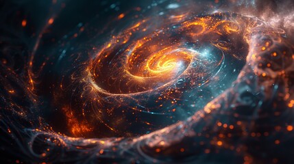 Obraz premium Deep space stars clouds and galaxy
