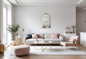 Photo interior modern design room 3d illustration