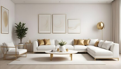Photo interior modern design room 3d illustration