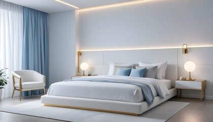 Photo interior modern design room 3d illustration