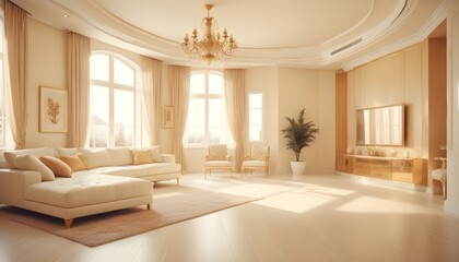Photo interior modern design room 3d illustration