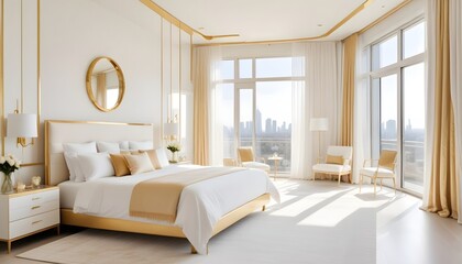 Fototapeta premium Photo interior modern design room 3d illustration