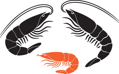 illustration of a shrimp fish