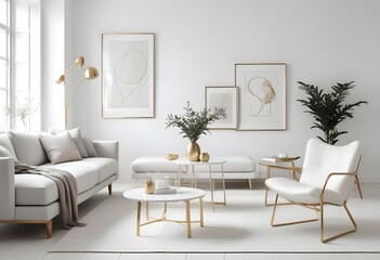 Photo interior modern design room 3d illustration