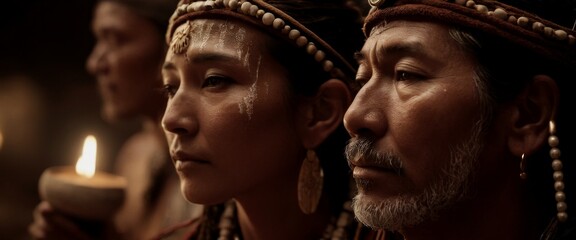 AnAtmospheric shot of shamanic A sense profound peace washes ove