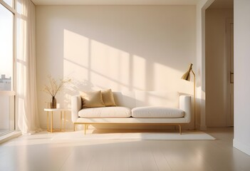 Obraz premium Photo interior modern design room 3d illustration