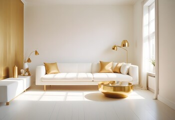 Photo interior modern design room 3d illustration